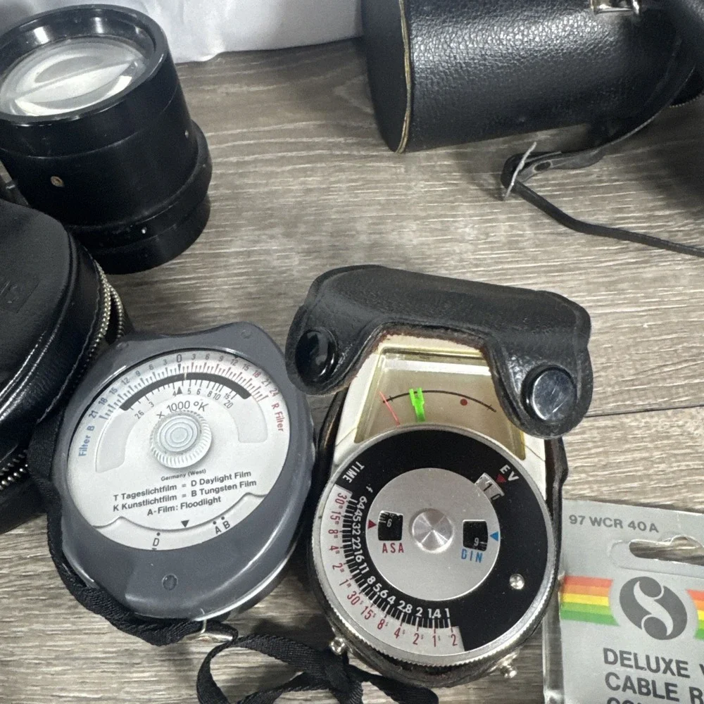 Camera Lens Lot and Accessories Untested As Is Zuiko, Vivitar, Olympus, & More
